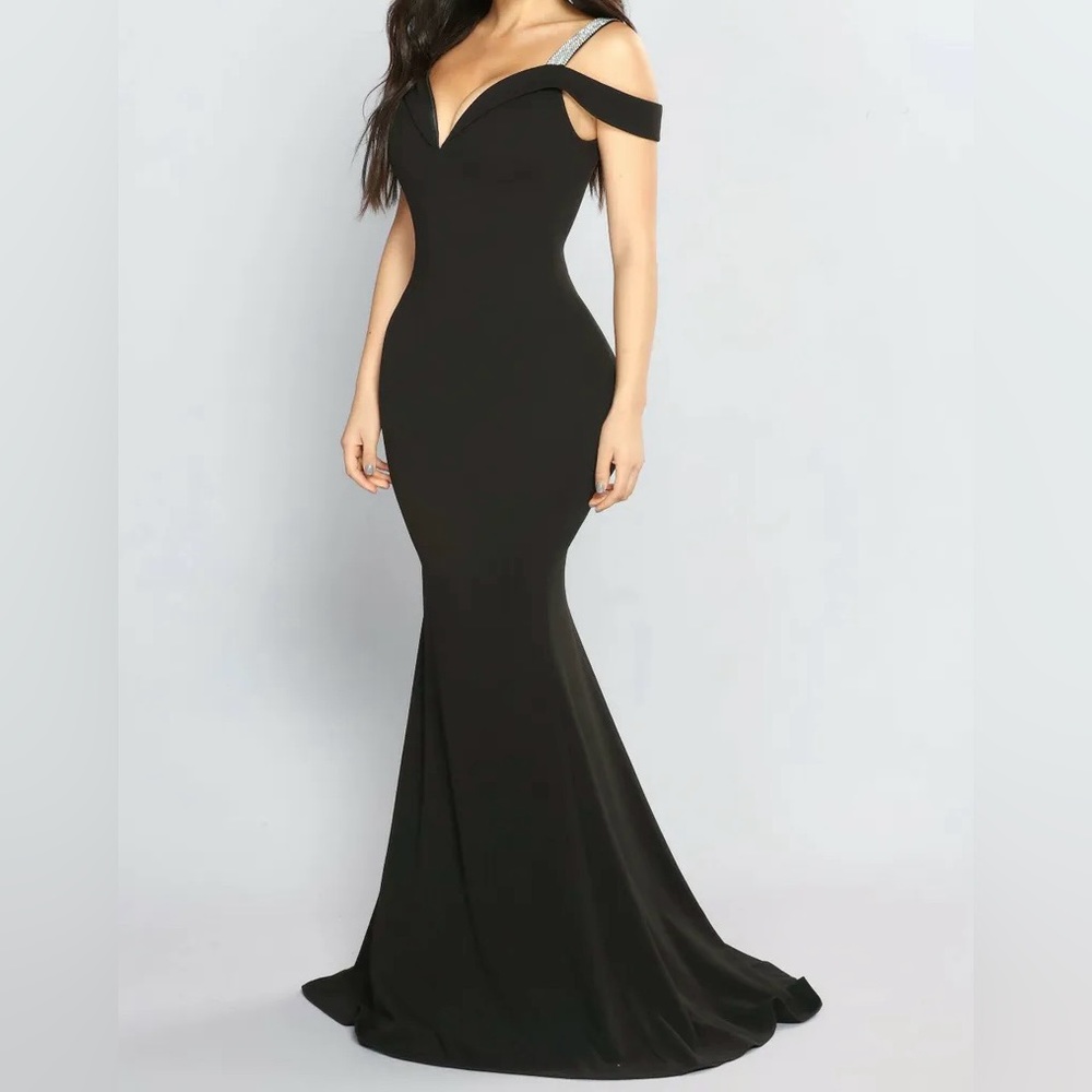 Gorgeous Black Rhinestone Dress